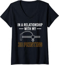 Womens In A Relationship Wiht My 3D Printer Printing V Neck