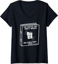 Womens Printer That Simply Worked Funny Office Work V Neck