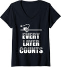 Womens Every Layer Counts 3D Printer 3D Printing V Neck