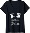Womens Not Today Satan V Neck