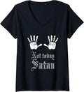 Womens Not Today Satan V Neck