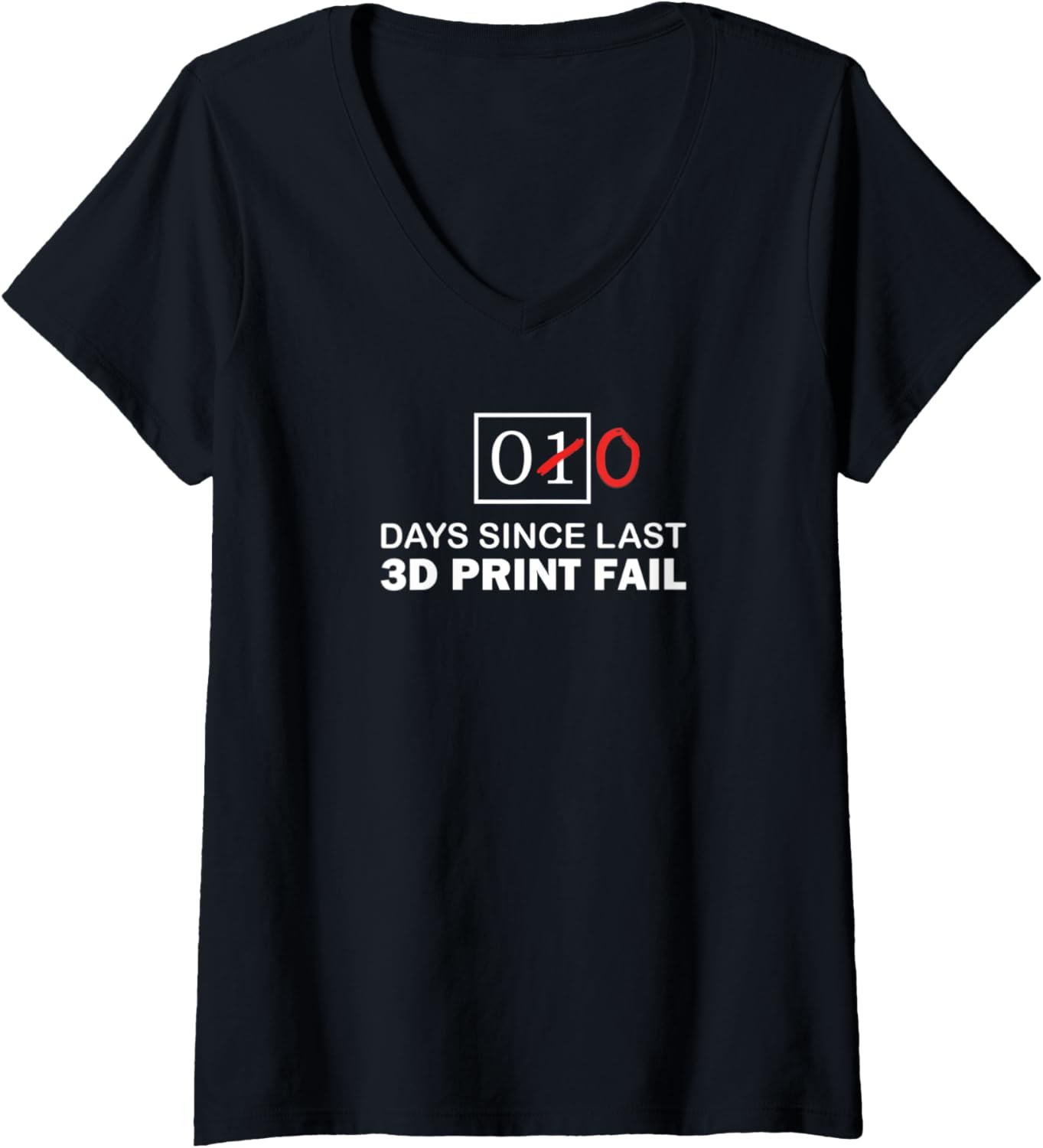 Womens Funny 3D Printer Joke 3D Printing Humor Men Women V Neck