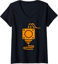 Womens Hobbyist 3D Printer 3D Printing V Neck