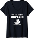 Benchy Captain Funny Humor 3D Printing Enthusiast V Neck