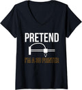 Womens Pretend Im A 3D Printer Printing V Neck