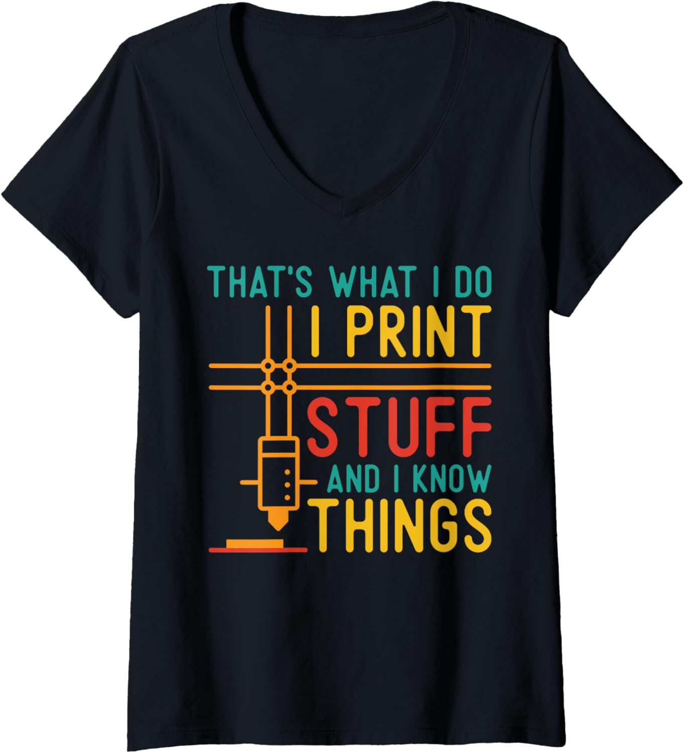 Womens 3D Printer I Print Stuff I Know Things 3D Printing V