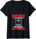 Womens In My Head Im 3D Print Machine Filament Funny 3D Printing