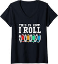 Womens Filament Printer This Is How I Roll 3D Printing V Neck
