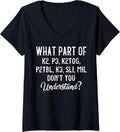 Womens Knitting Knit Yarn Lovers Understand Saying V-Neck