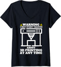 Womens 3D Printing Design Men Women 3D Printing Lover V Neck