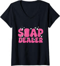 Womens Soap Dealer Funny Soap Maker V-Neck