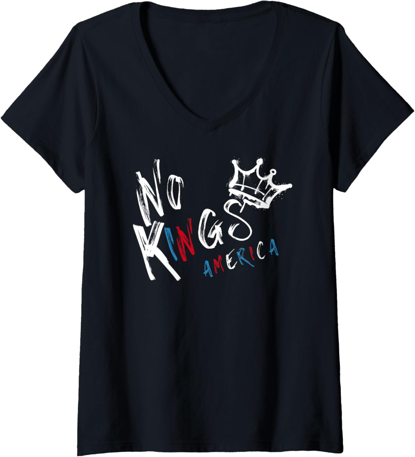 Womens No Kings In America 50501 For Men Women V Neck