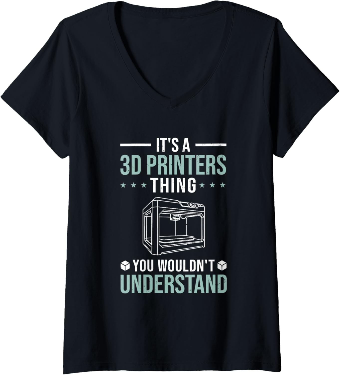 3D Printer Quote V Neck