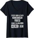 Womens Sarcastic Printer Print Specialist Funny Saying V Neck