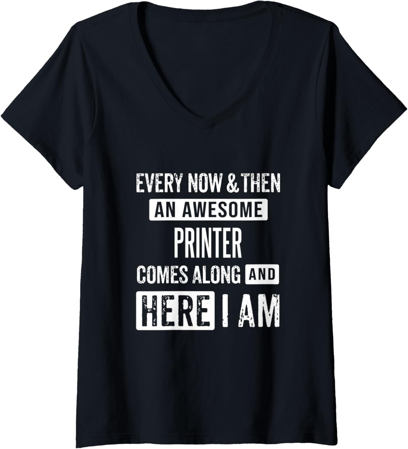 Womens Sarcastic Printer Print Specialist Funny Saying V Neck