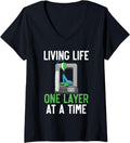 Womens Living Life One Layer At A Time Machinist 3D Print V