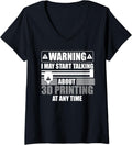 Womens Funny 3D Printing Design Men Women 3D Printing Lover V Neck