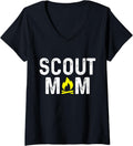 Womens Scouting Mom Scout Mother Scouts V Neck