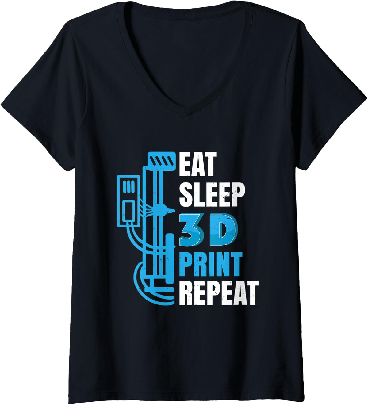 Womens 3D Printer 3D Printing Model Builders 3D Print V Neck