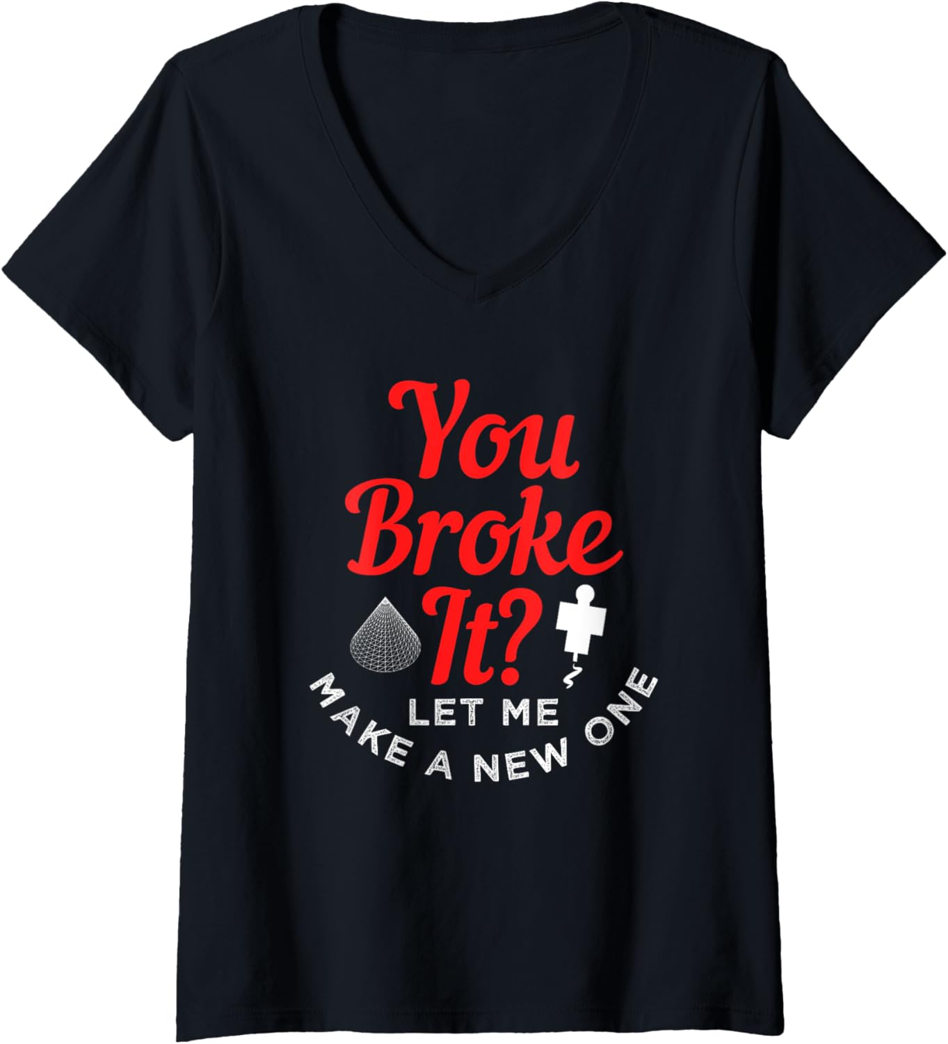Womens 3D Printer Design 3D Printing Enthusiasts V Neck
