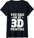 Womens 3D Printer Machine Professional Funny 3D Printing 3D Printer V Neck