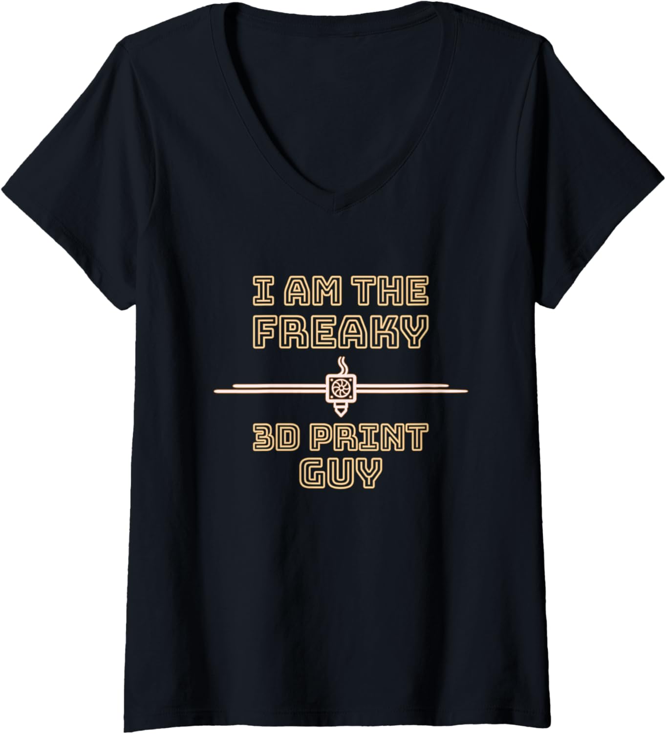 Womens 3D Printer Im Freaky 3D Print Guy V Neck
