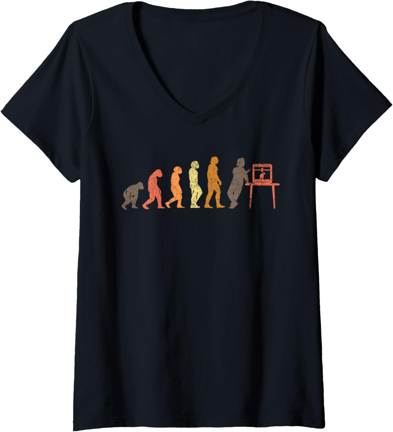 3D Printer Retro Design Evolution 3D Printing V Neck