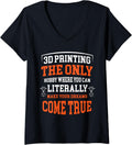 3D Printing Only Hobby Print Funny 3D Printer Costume V Neck