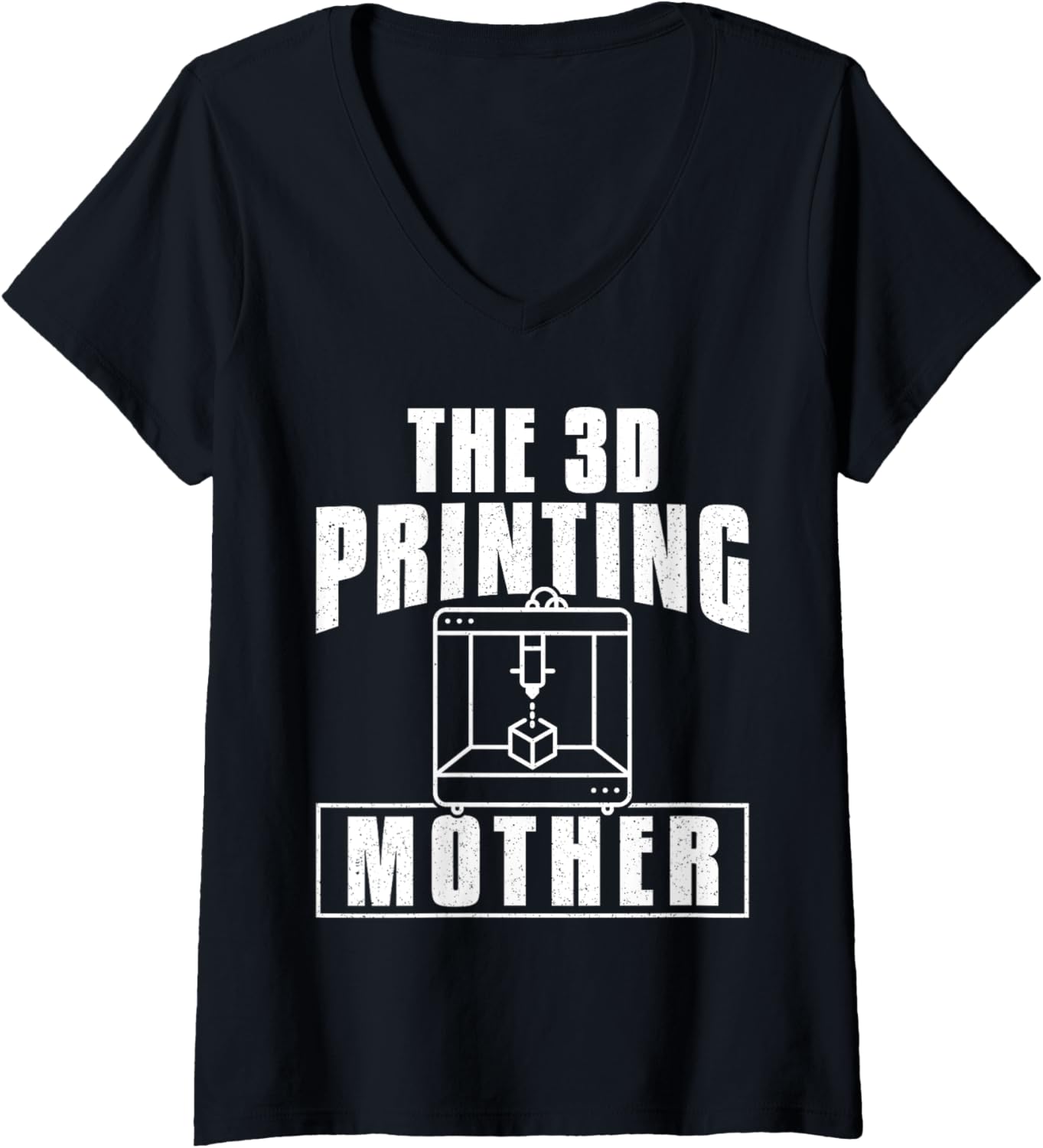 Womens 3D Printing Mother Mothers Day Mom 3D Printing Printer V Neck