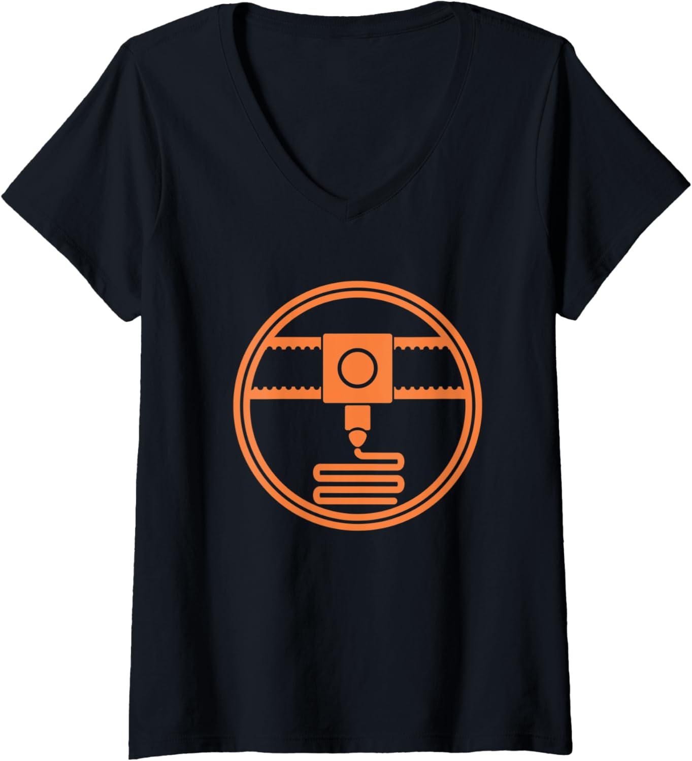 Womens 3D Printing Maker Design 3D Printer Makers V Neck