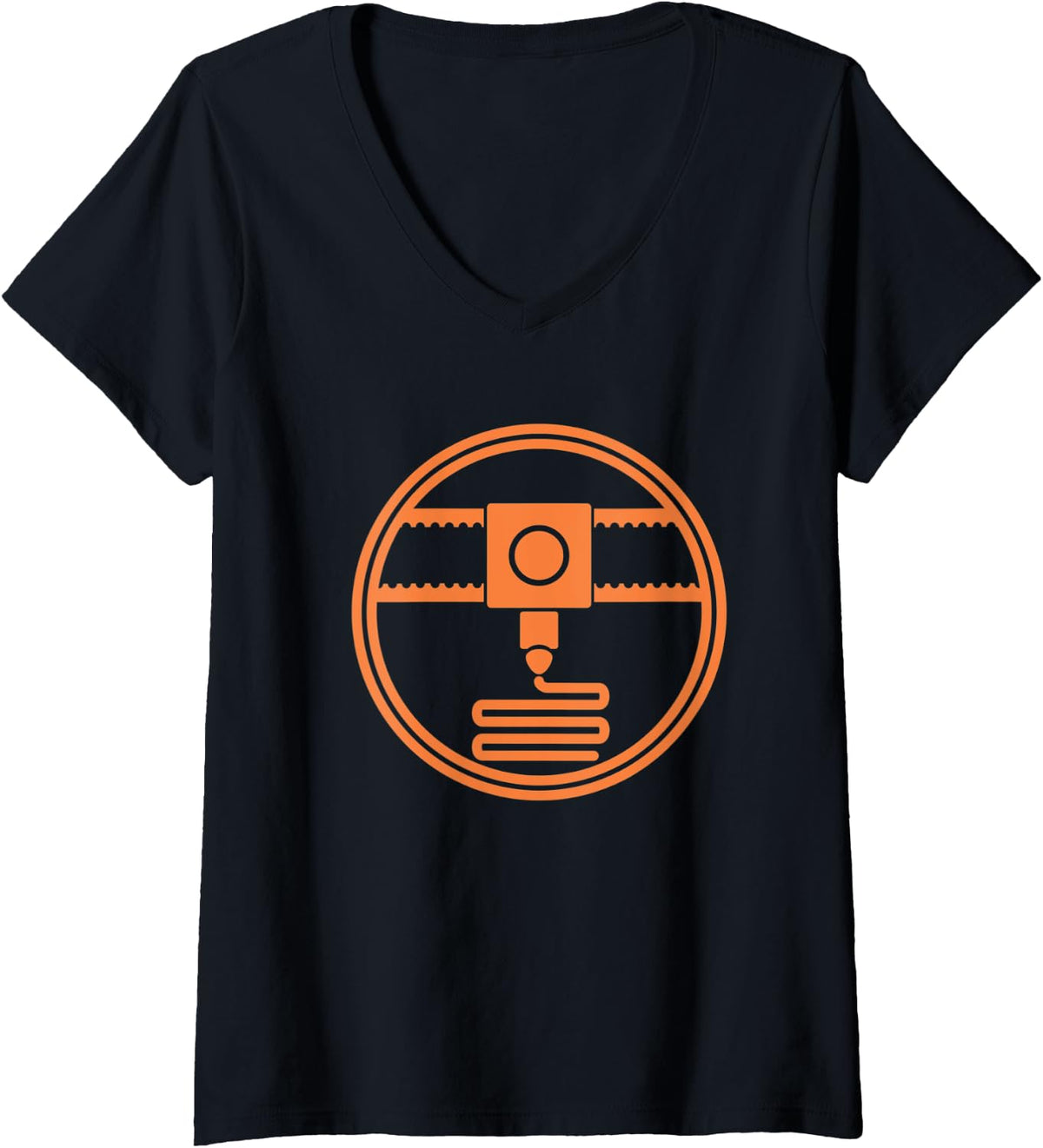 Womens 3D Printing Maker Design 3D Printer Makers V Neck