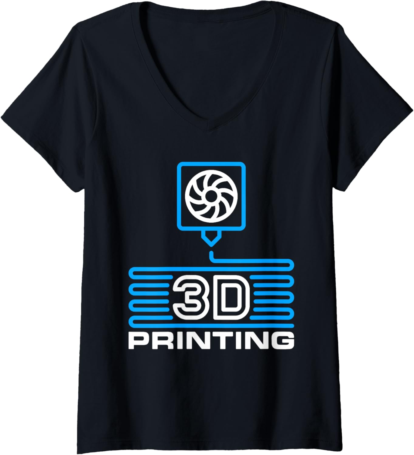 3D Printing Extruder Nozzle Filament I Love 3D Printers V Neck