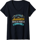 Womens Funny Intaglio Printer Shirt Awesome Job Occupation V Neck