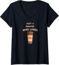 Womens Just A Printer Who Loves Coffee V Neck