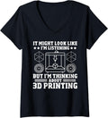 Womens Funny 3D Printer Professional Eat Sleep 3D Repeat 3D Printer V