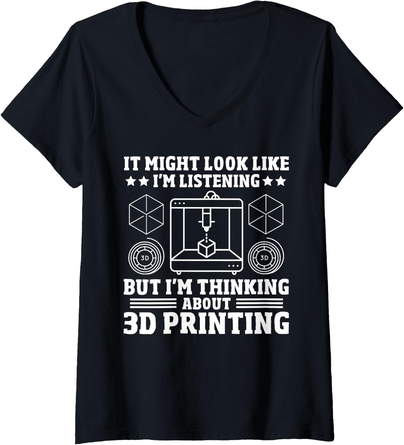 Womens Funny 3D Printer Professional Eat Sleep 3D Repeat 3D Printer V