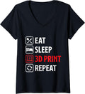 Eat Sleep 3D Print 3D Printer 3D Printing Machine Men Women V