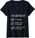 Womens 3D Printing 3D Printer Funny 3D Printing Quotes V Neck