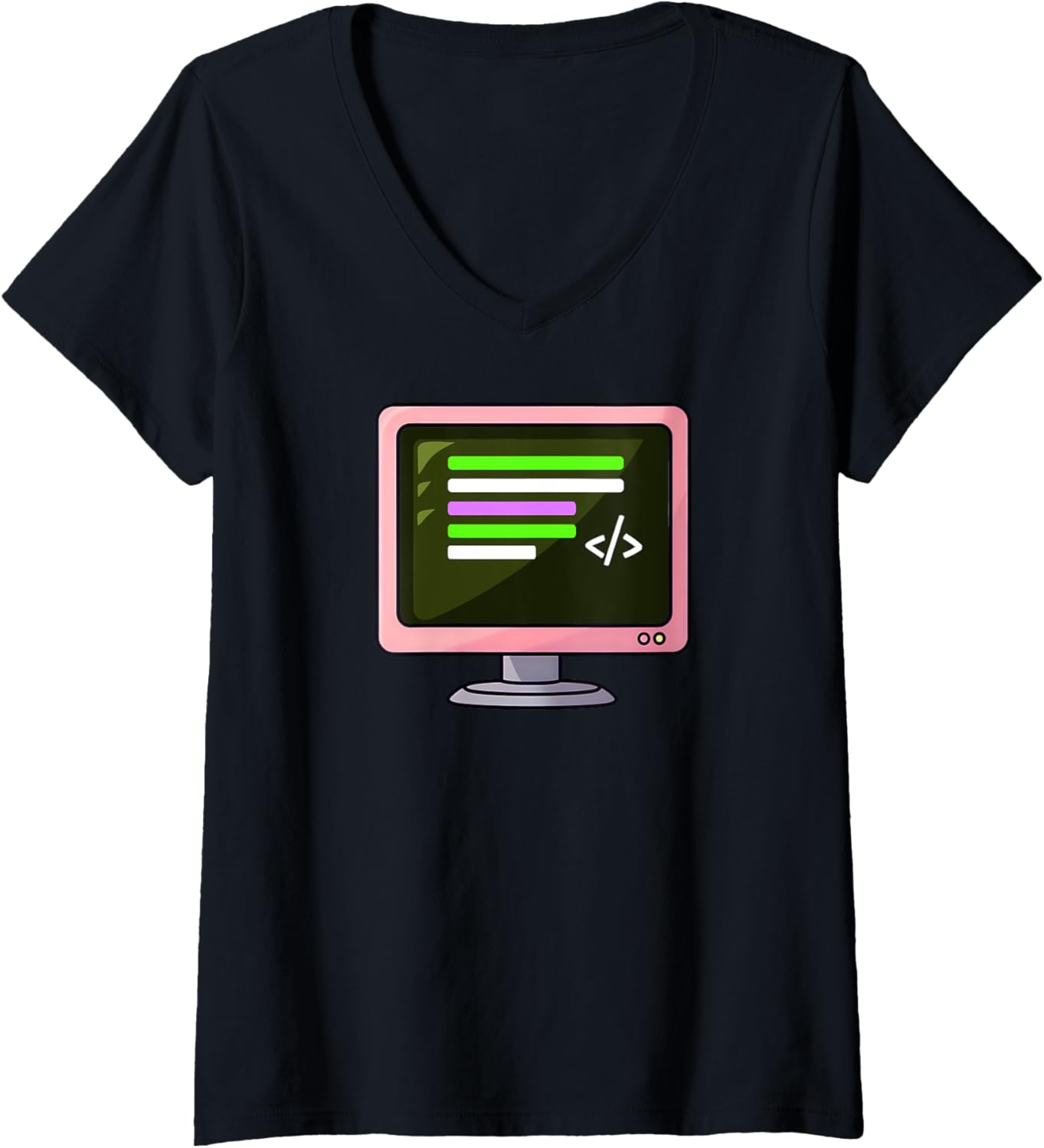 Screen With Code Design 3D Printing V Neck