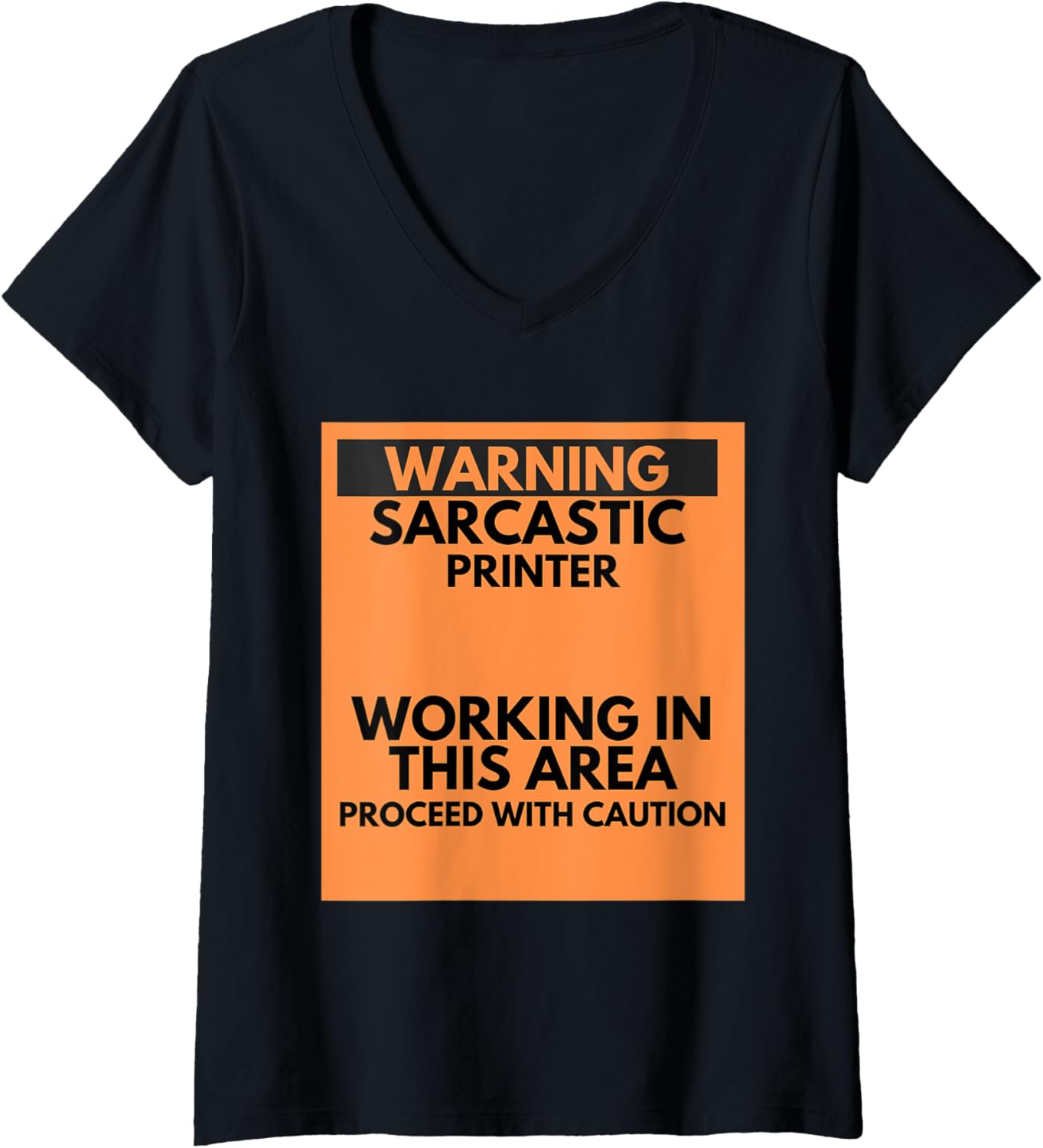 Womens Warning Sarcastic Printer Occupation Gift V Neck