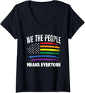 Womens We The People Means Everyone Usa Lgbt Equality V Neck