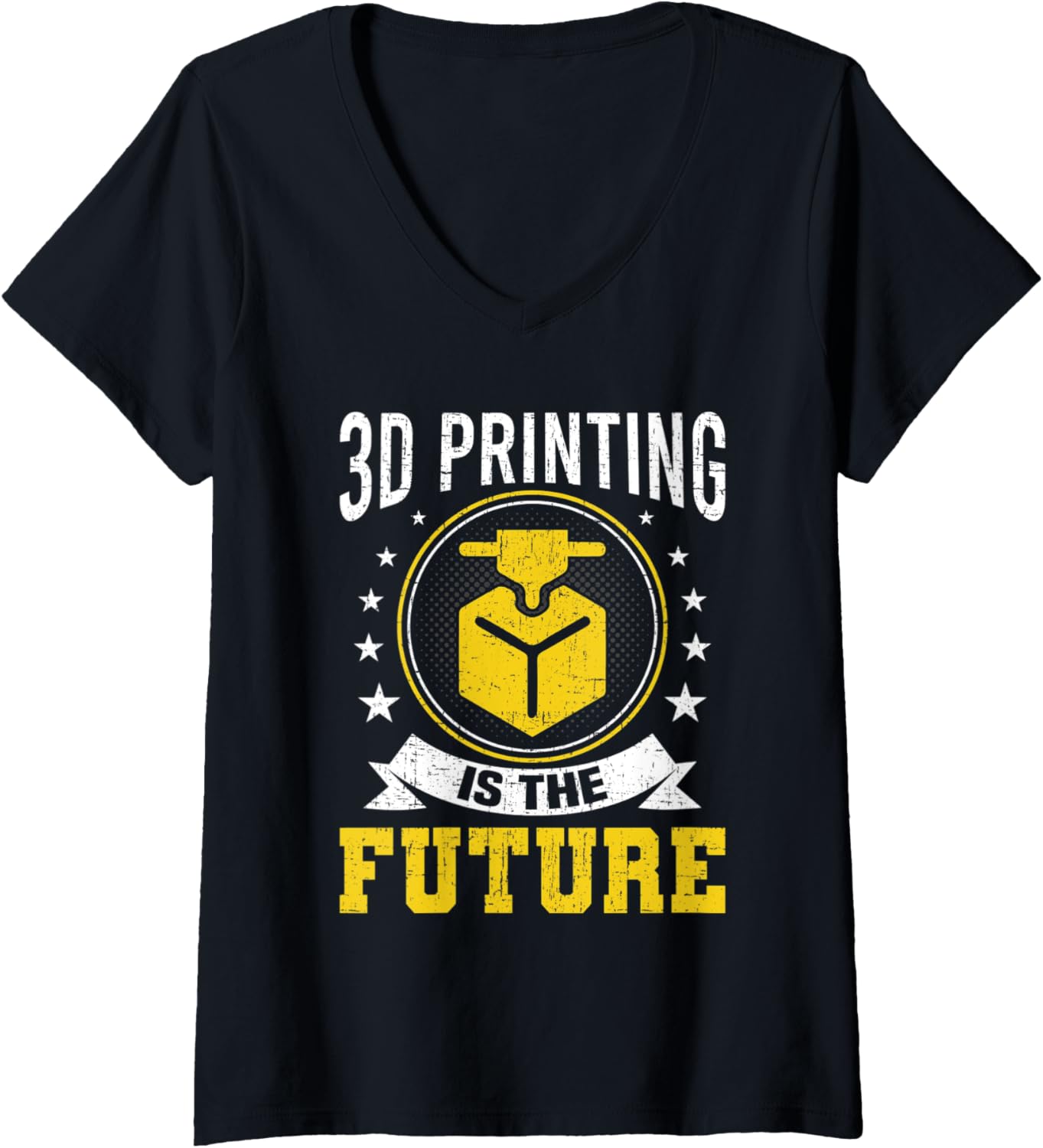 Womens 3D Printing Is Future 3D Printer Lovers V Neck