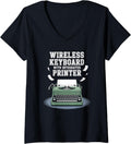 Womens Creative Writing Is My Favorite Typewriter Lover Author V Neck