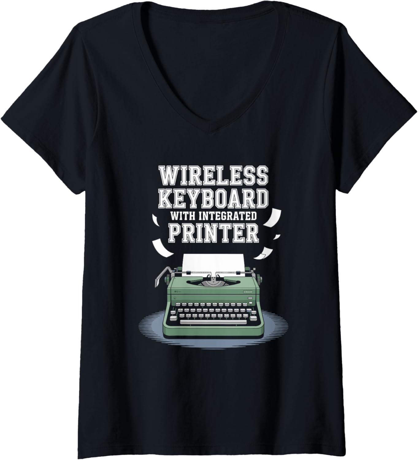 Womens Creative Writing Is My Favorite Typewriter Lover Author V Neck