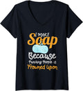 Womens Soap Making Funny design Gift - Soap Maker Punch V-Neck