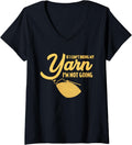 Womens Crocheting Knitting Yarn Knitters Knitting V-Neck