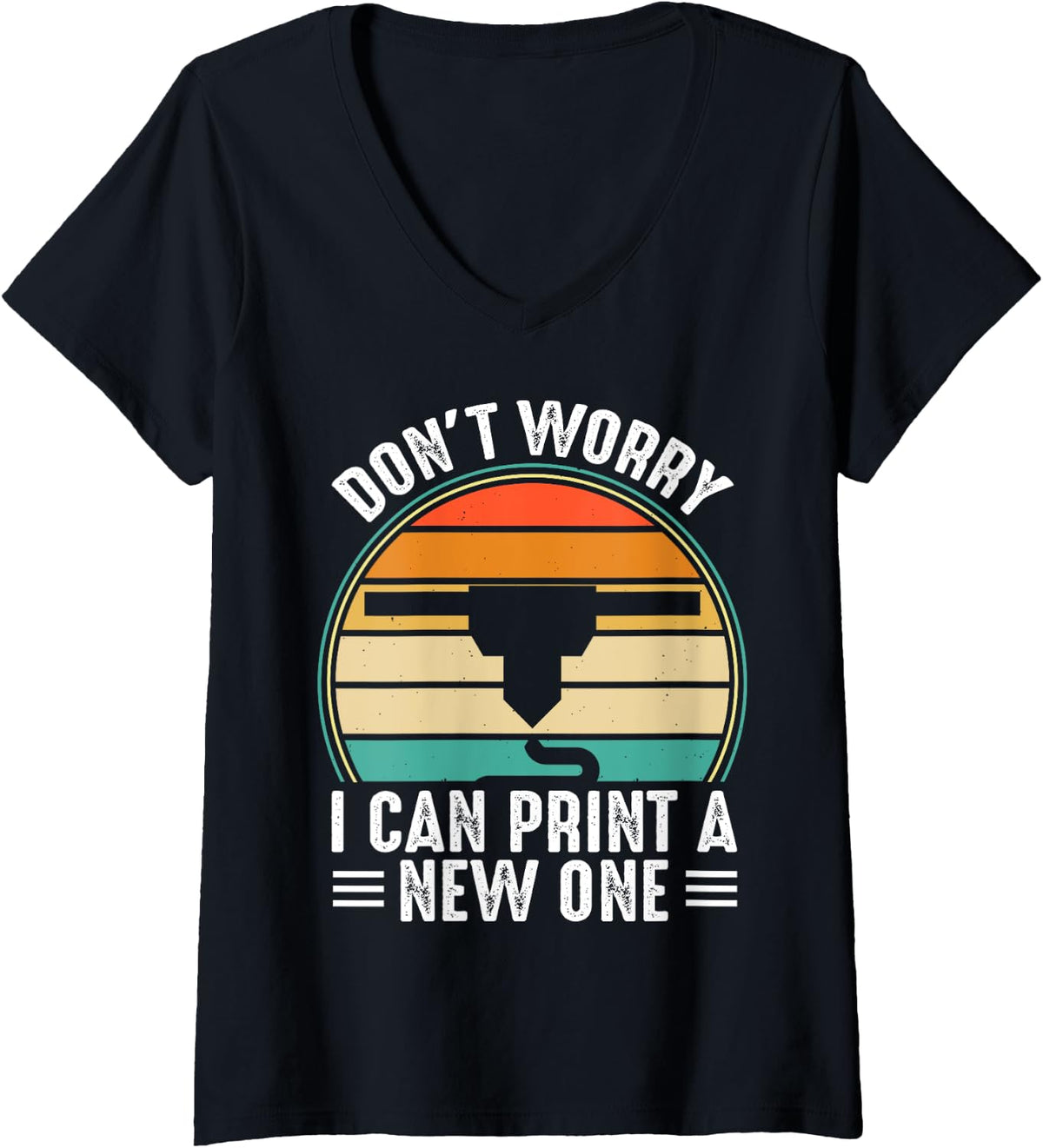 Funny 3D Printer Apparel 3D Printer Lovers V Neck