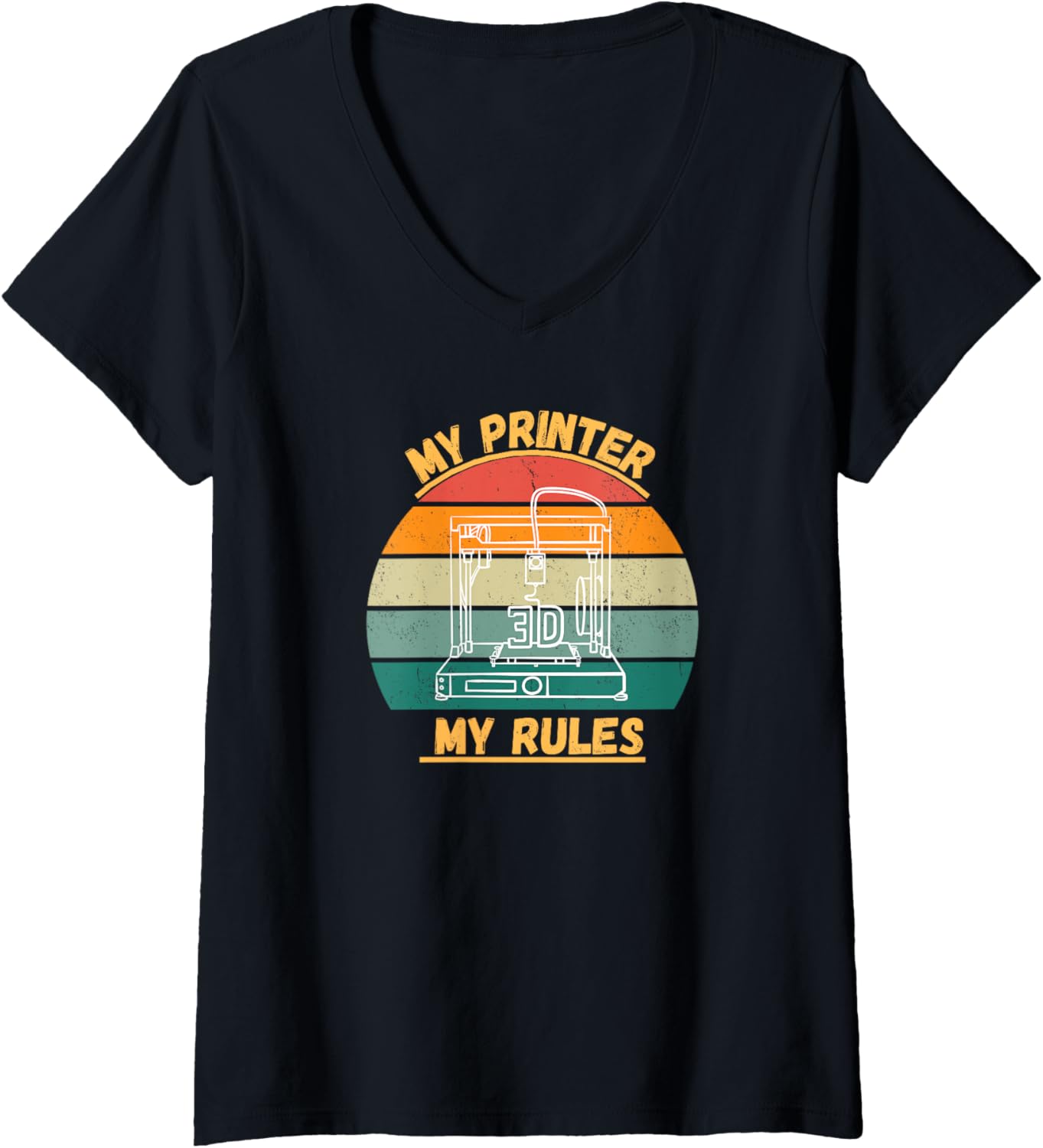 My Printer My Rules V Neck