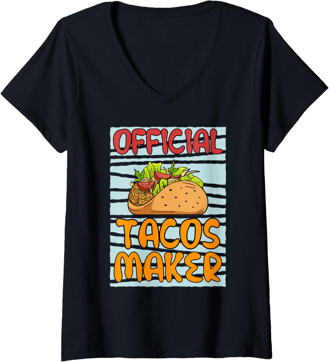 Officially Tacos Maker Cooking Chef V-Neck