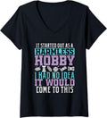 Womens Crochet Yarn Knitting Crocheting V-Neck